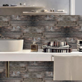 Dark Gray Aged Barn Woods Wallpaper for Wall Decoration